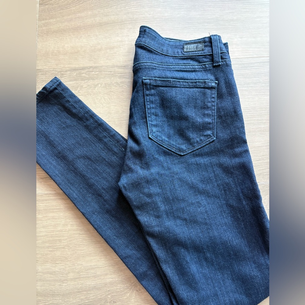 Paige Skyline Skinny Dark Wash Jean